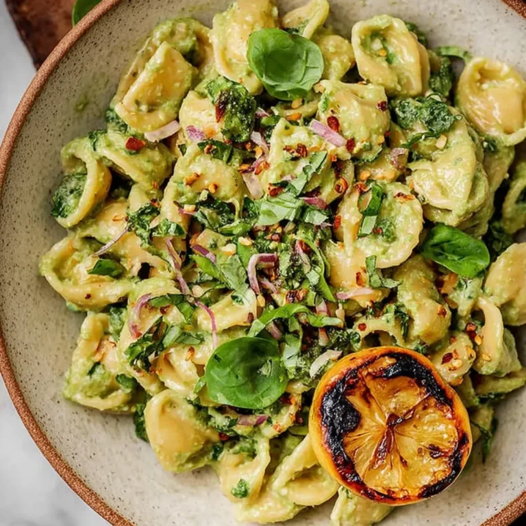 Zitronen Basilikum Nudelsalat