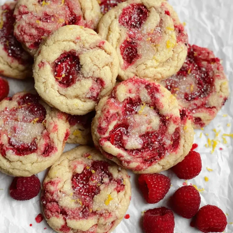 Zitronen Himbeer Cookies