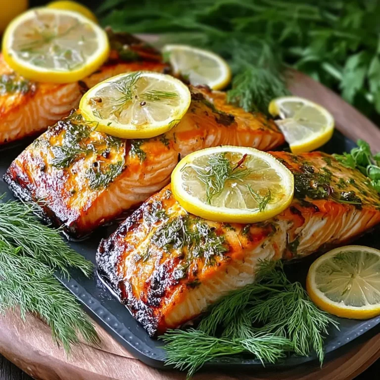 Zitronen Kräuter gegrillter Lachs