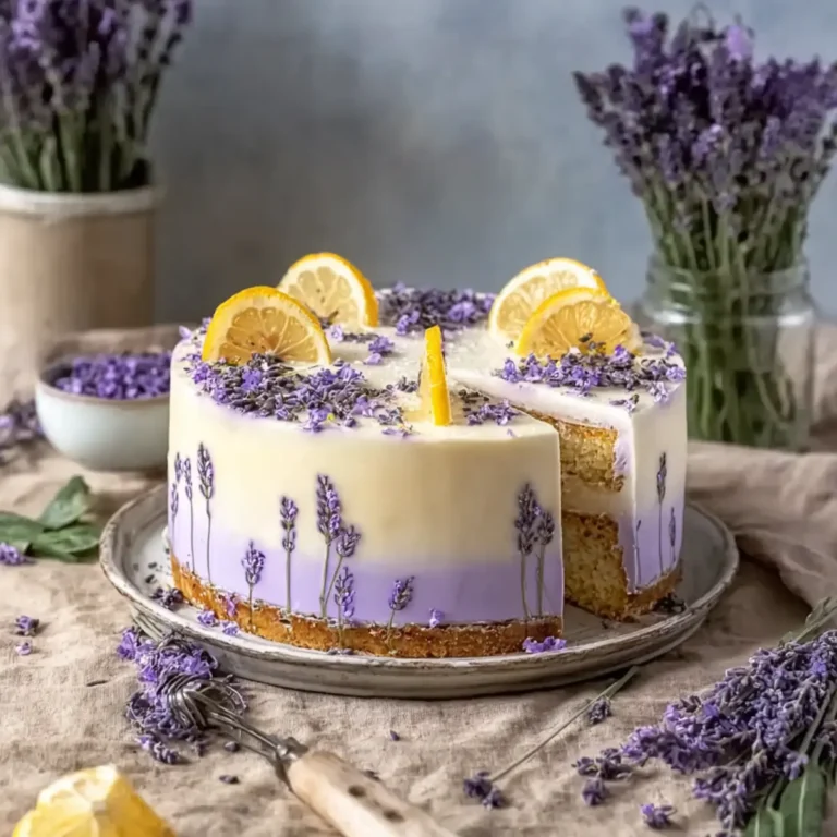 Zitronen Lavendel Torte
