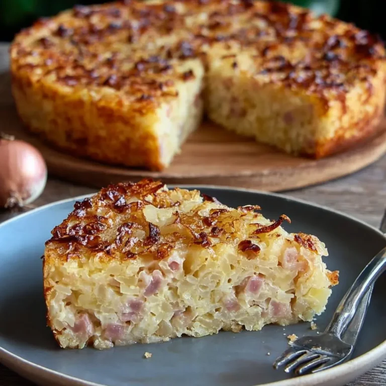 Zwiebelkuchen ohne Boden