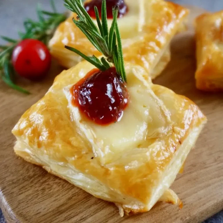Blätterteig Häppchen mit Camembert