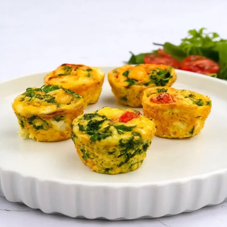 Eiermuffins mit Spinat und Feta