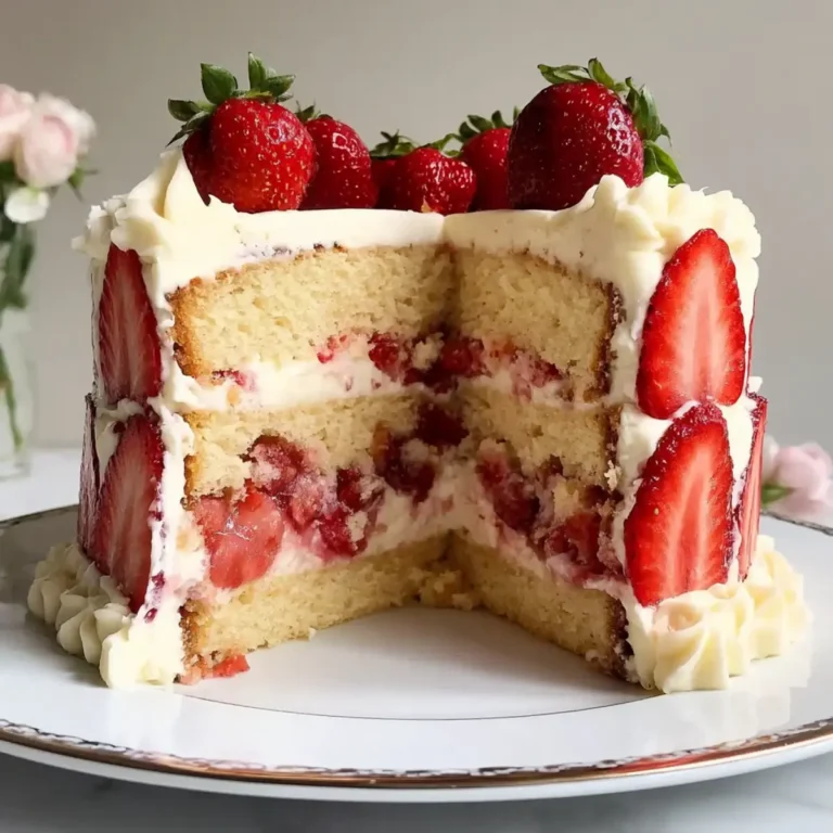 Erdbeer Mascarpone Torte mit weißer Schokolade