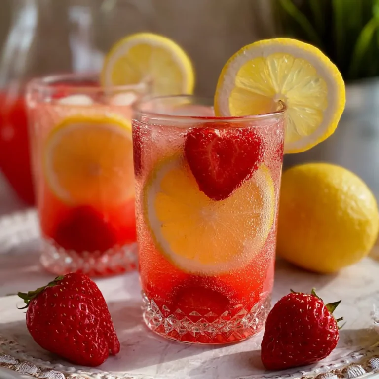 Erdbeer Zitronen Limonade