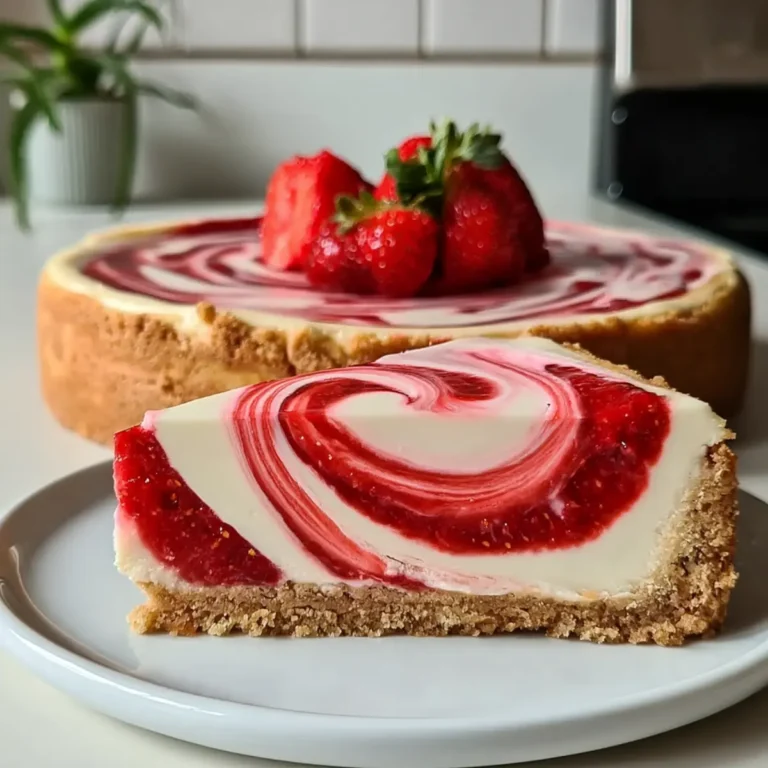 Erdbeerwirbel Käsekuchen
