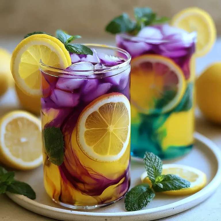 Farbwechselnde Limonade