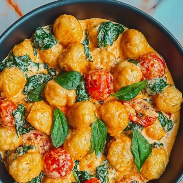 Gnocchi Pfanne mit Spinat