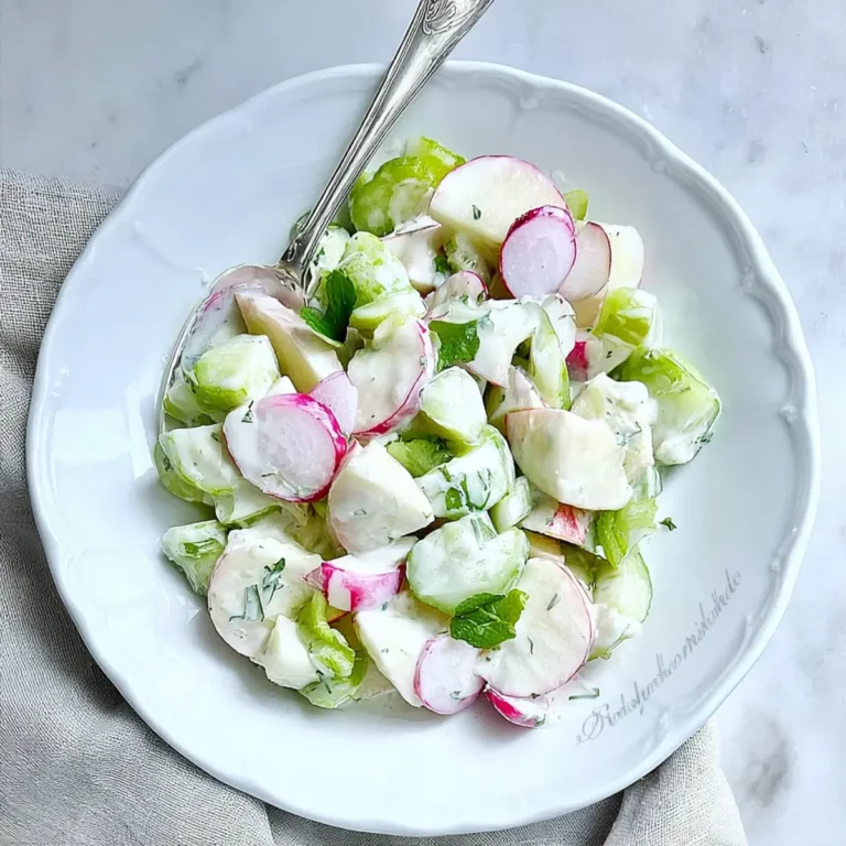 Gurken Radieschen Apfel Salat