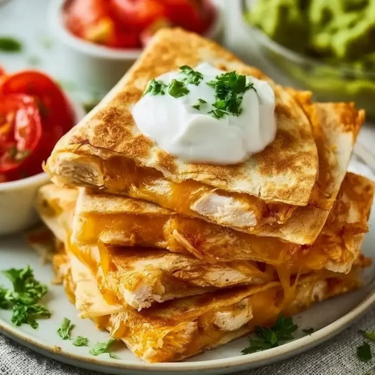 Knusprige Hähnchen Quesadillas