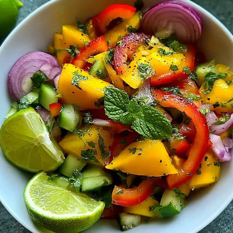 Mango Salat mit frischer Limette