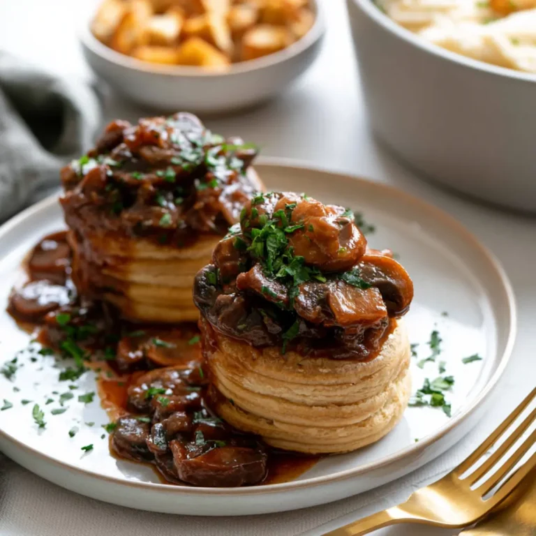 Pilzgulasch à la Bourguignonne
