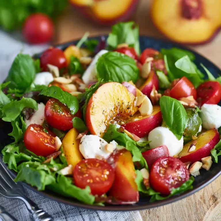 Sommersalat mit Nektarine