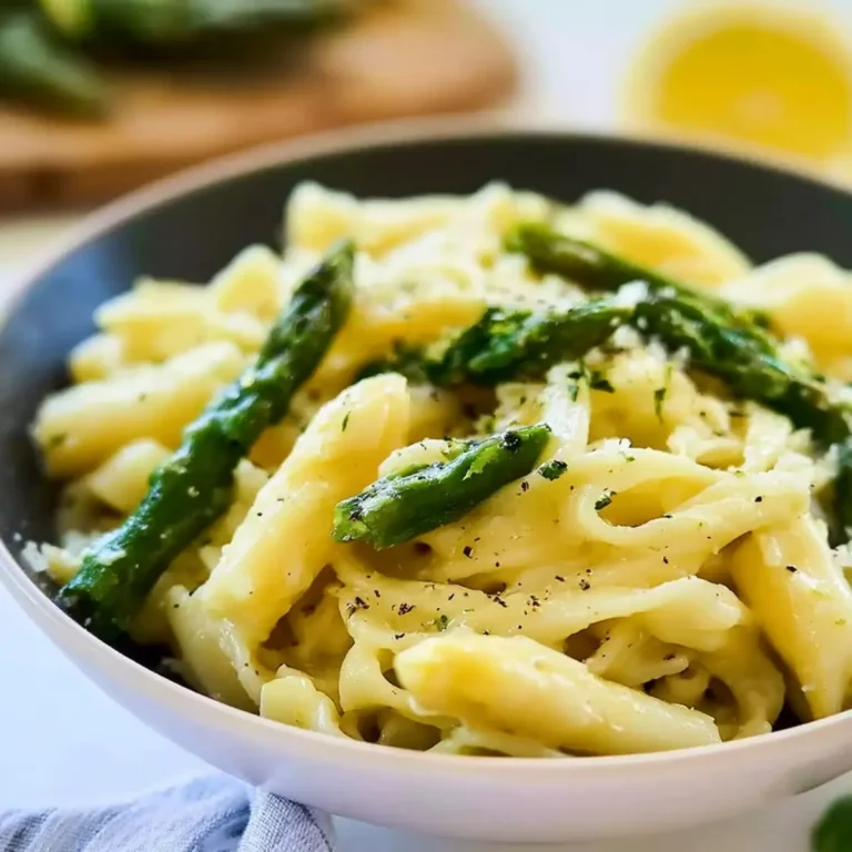 Spargel Pasta mit Zitronensauce