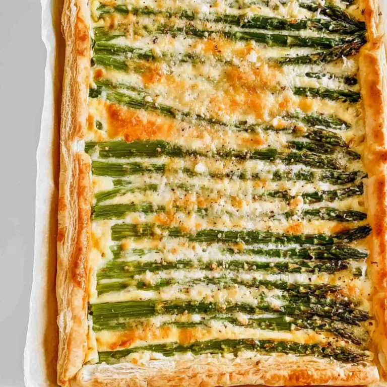 Spargeltarte mit Blätterteig