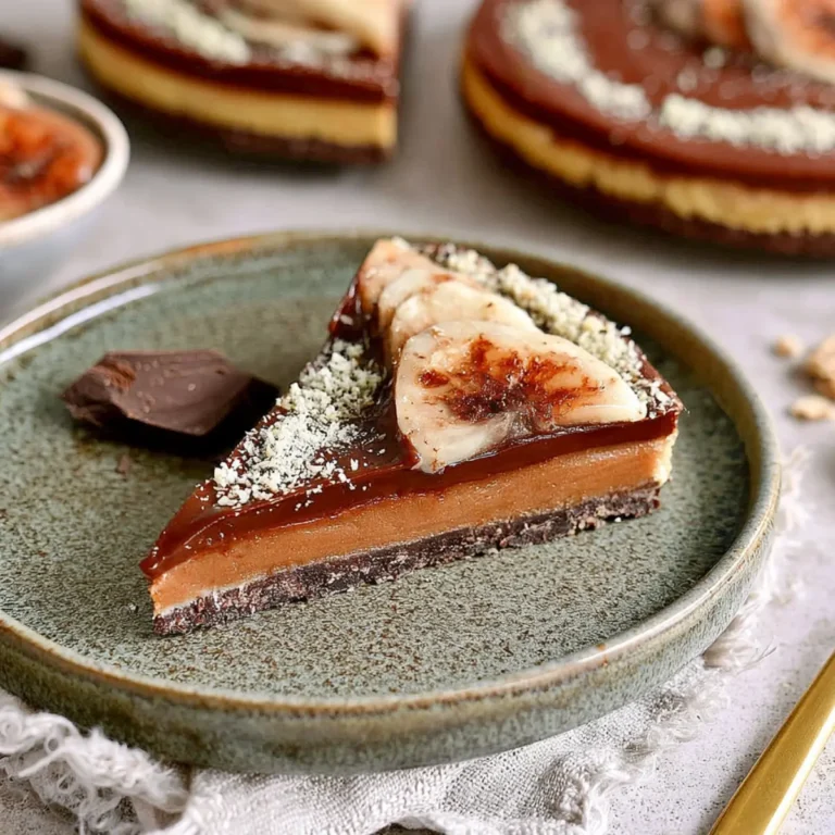 Vegane Schoko Bananen Tarte