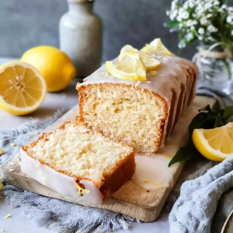 Veganer Zitronenkuchen mit Glasur