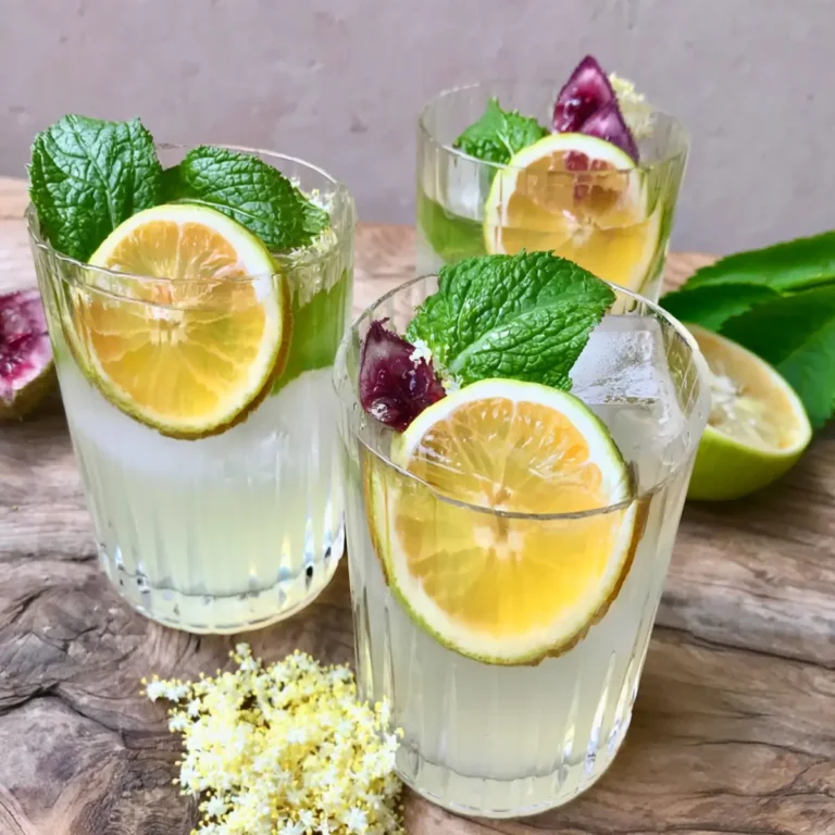 Willkommensdrink mit Holunderblüte
