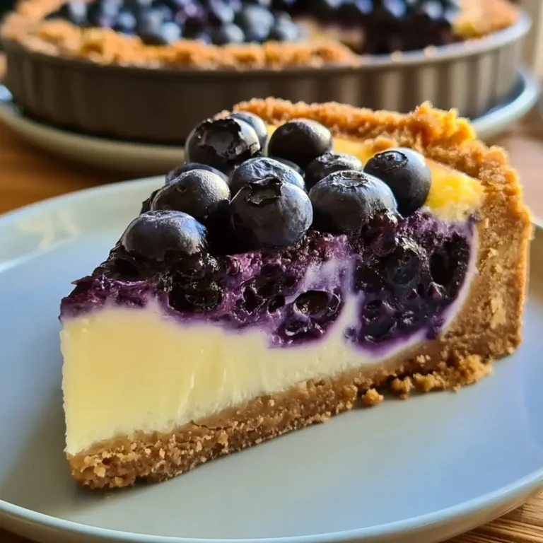 Zitronen Blaubeer Cheesecake