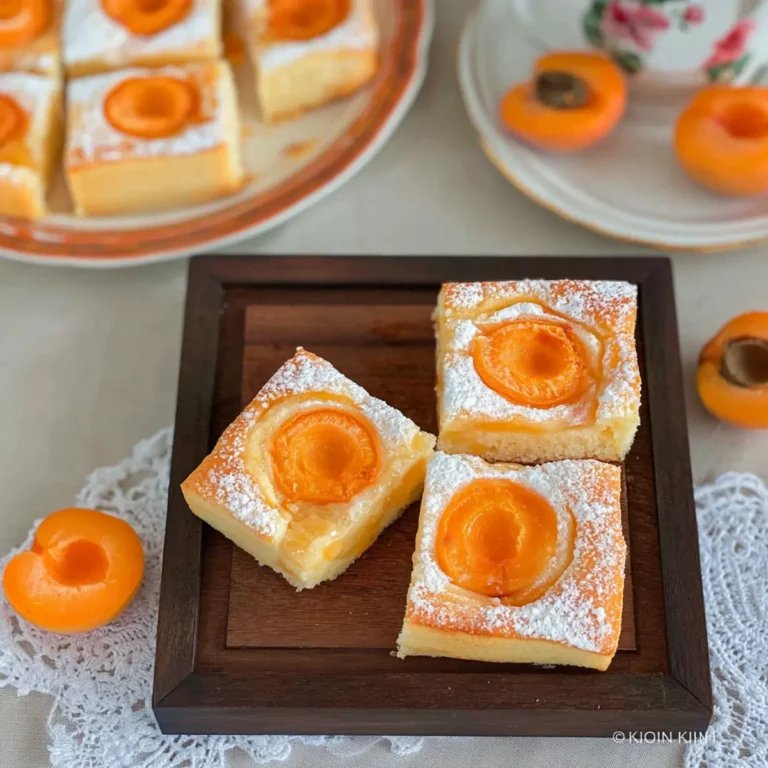 Aprikosenkuchen mit frischen Aprikosen