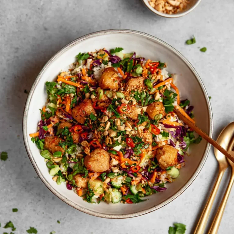 Asiatischer Hähnchen Crunch Salat