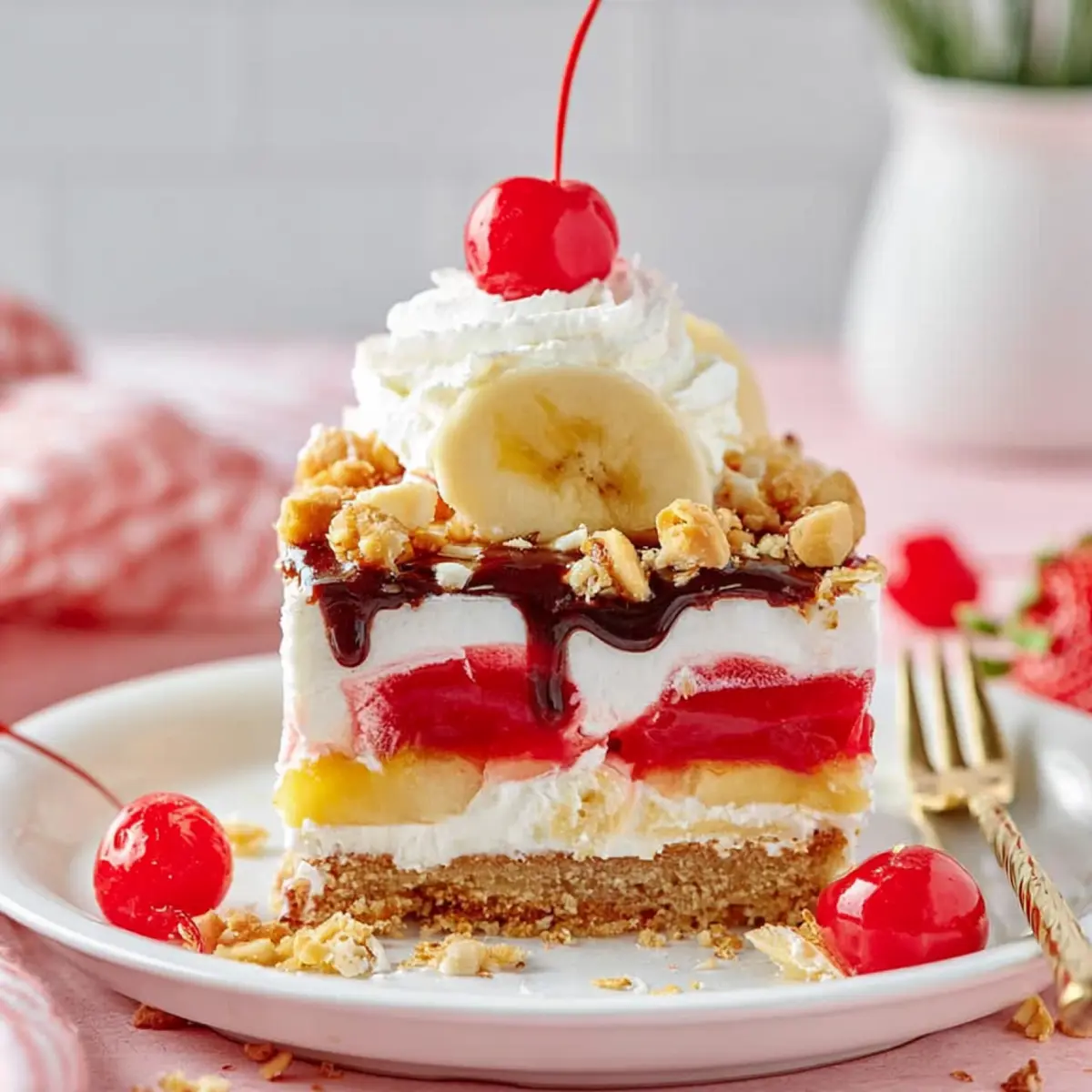 Banana Split Kuchen