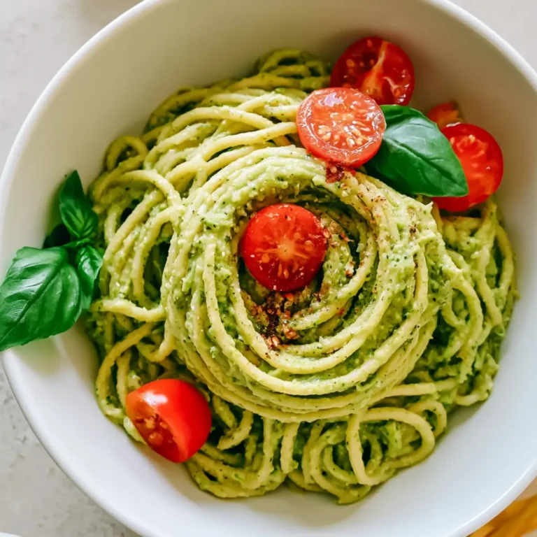 Cremige Avocado Limetten Pasta