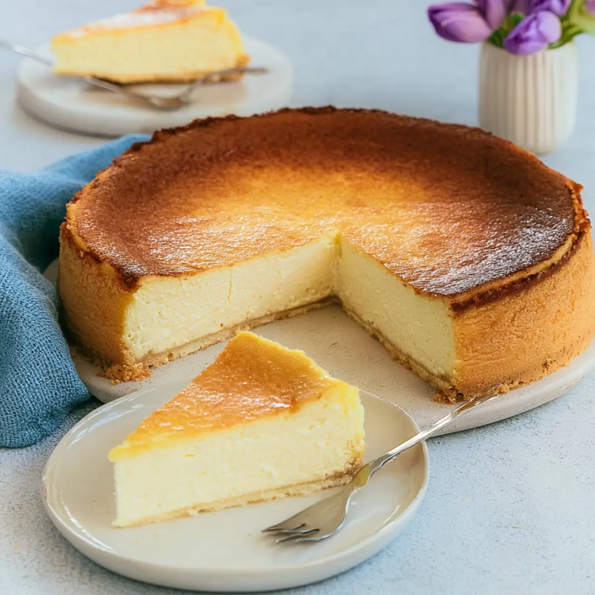 Deutscher Käsekuchen mit Quark und Mürbeteig