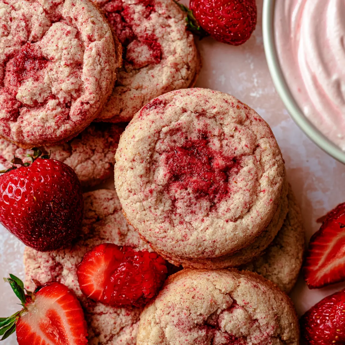 Erdbeer Cookies