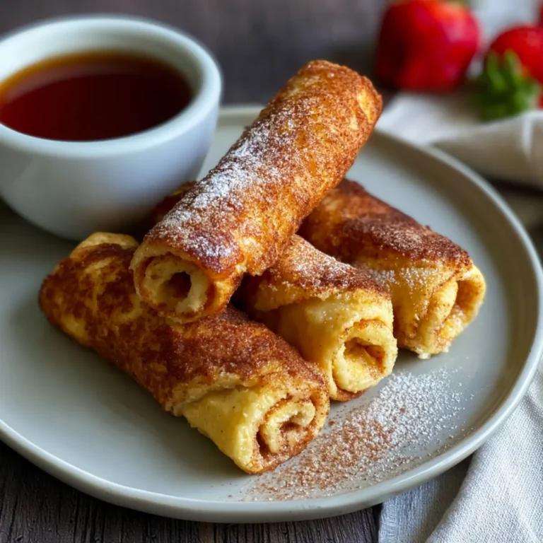 French Toast Röllchen mit Zimt und Zucker