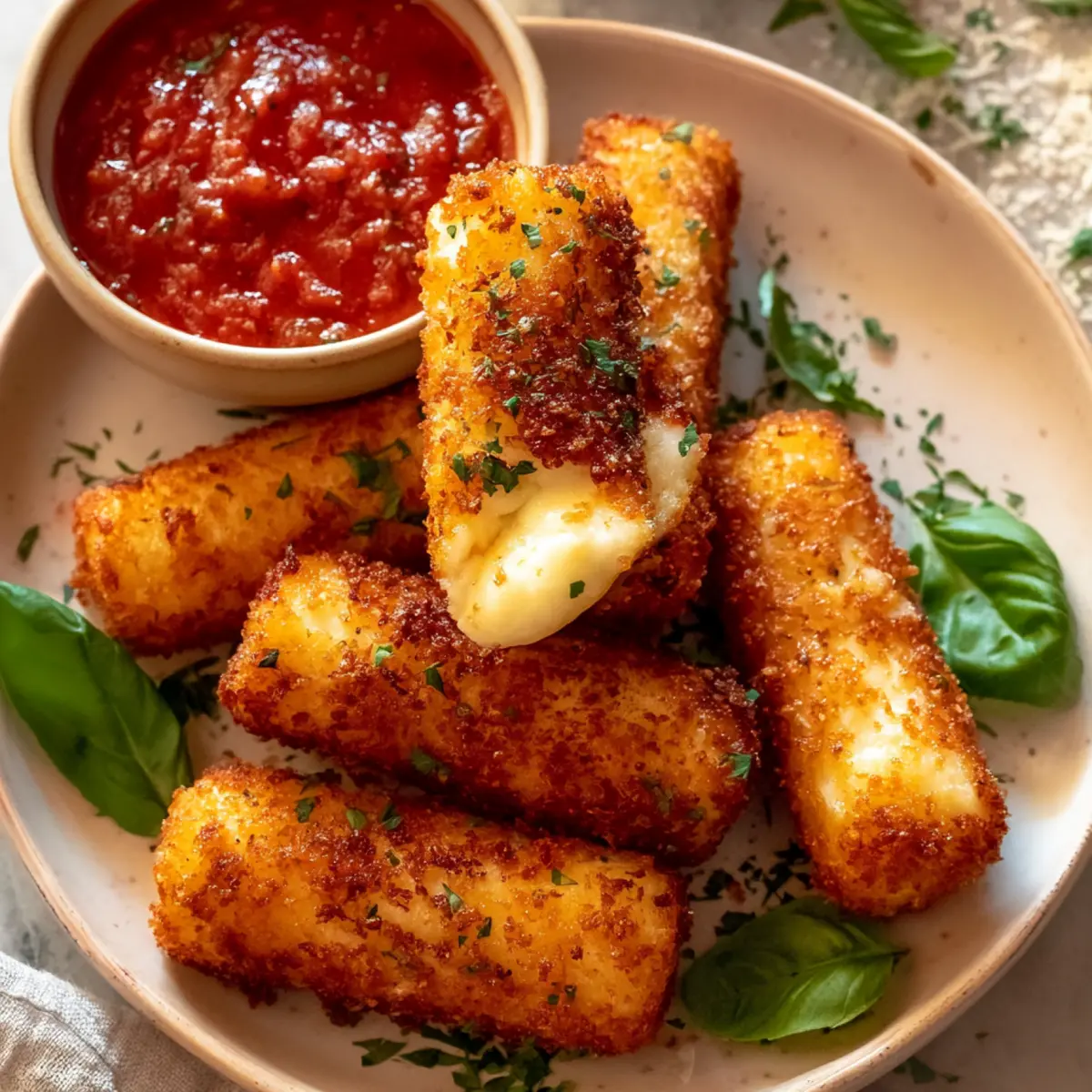 Gebackene Käse Sticks & Marinara