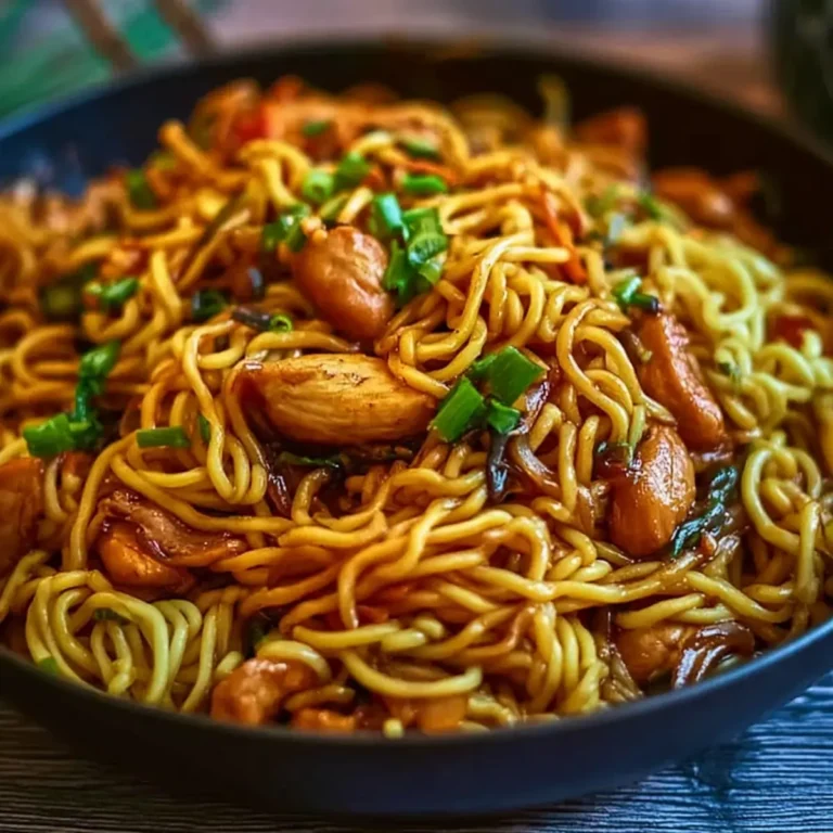 Hähnchen Teriyaki Nudeln