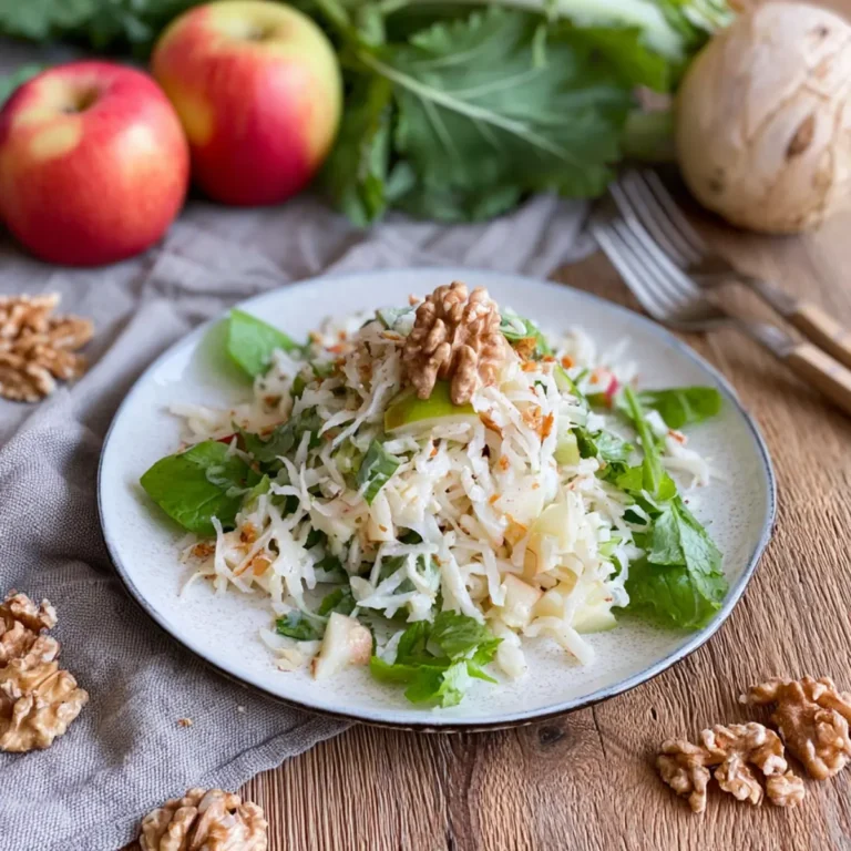 Kohlrabisalat mit Apfel