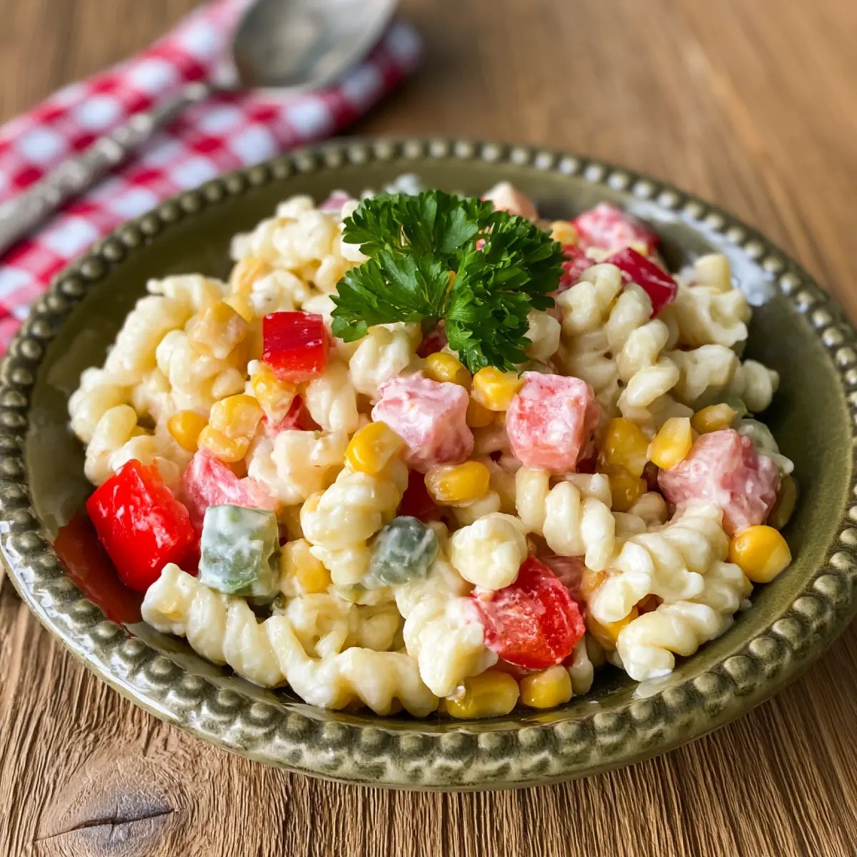 Nudelsalat ohne Mayonnaise