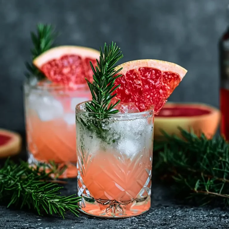 Pink Grapefruit Spritz mit Rosmarin und Aperol
