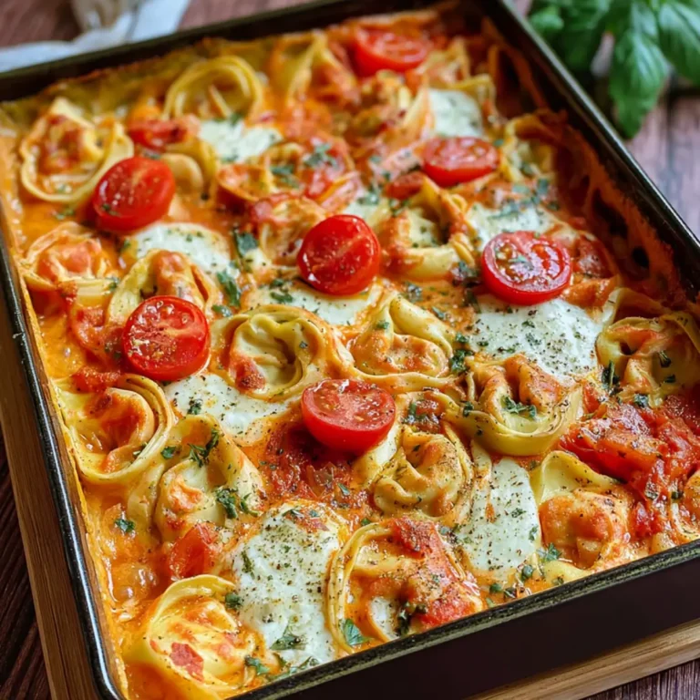 Tortellini Auflauf mit Tomaten & Mozzarella