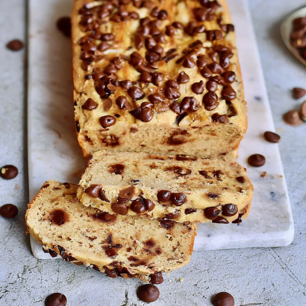 Veganes Bananenbrot mit Schokodrops