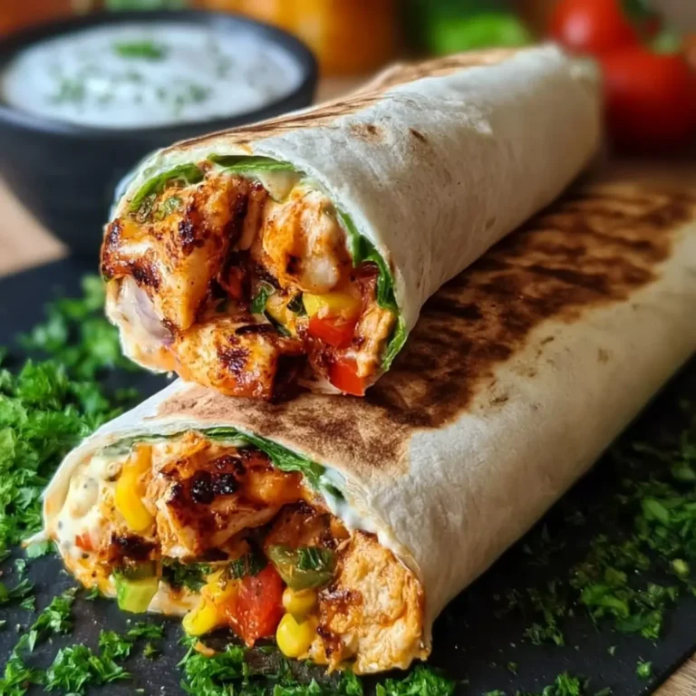 Würziger Hähnchen Wrap