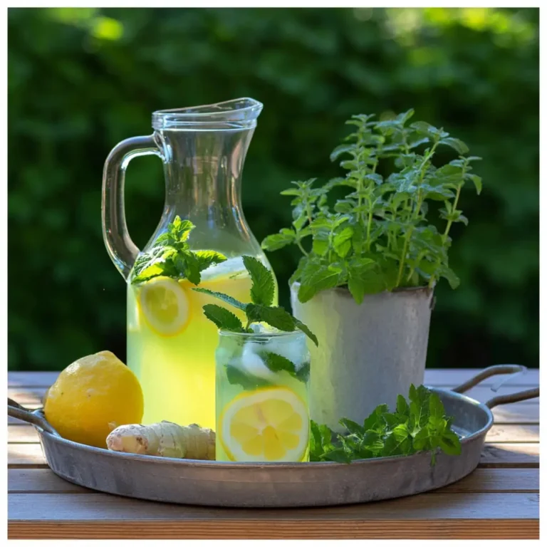 Zitronenmelissen Ingwer Limonade