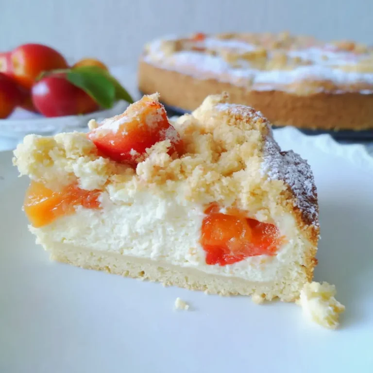 Aprikosenkuchen mit Quark