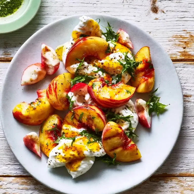 Burrata mit Nektarinen