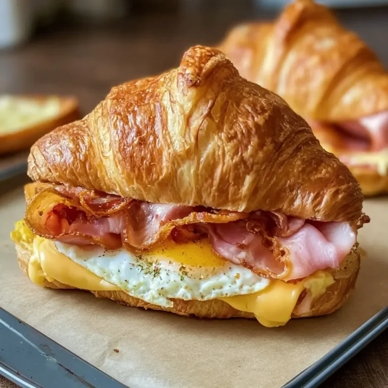 Croissant Frühstückssandwiches