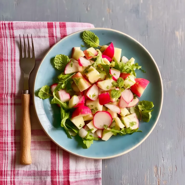 Knackiger Radieschensalat mit Apfel