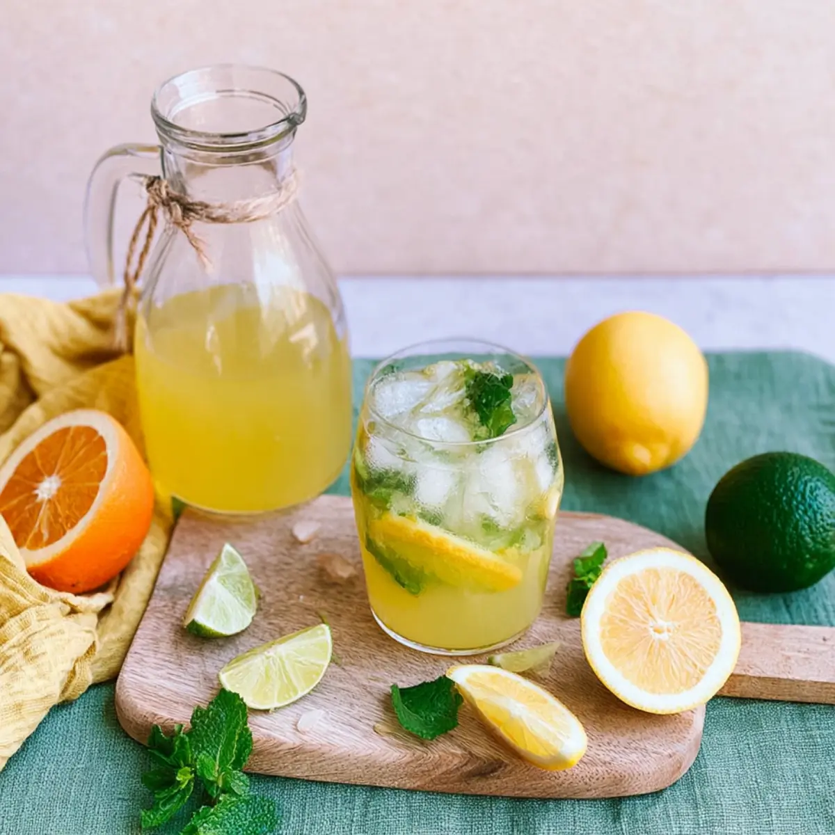 Limonade mit 3 Zitrusfrüchten