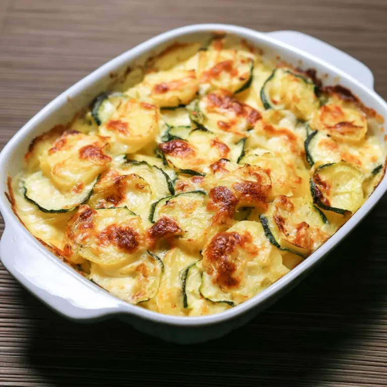 Schneller Kartoffel Zucchini Gratin