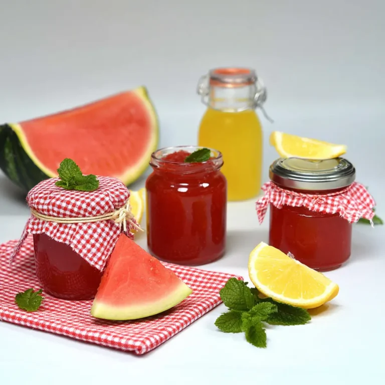 Wassermelonenmarmelade mit Limoncello