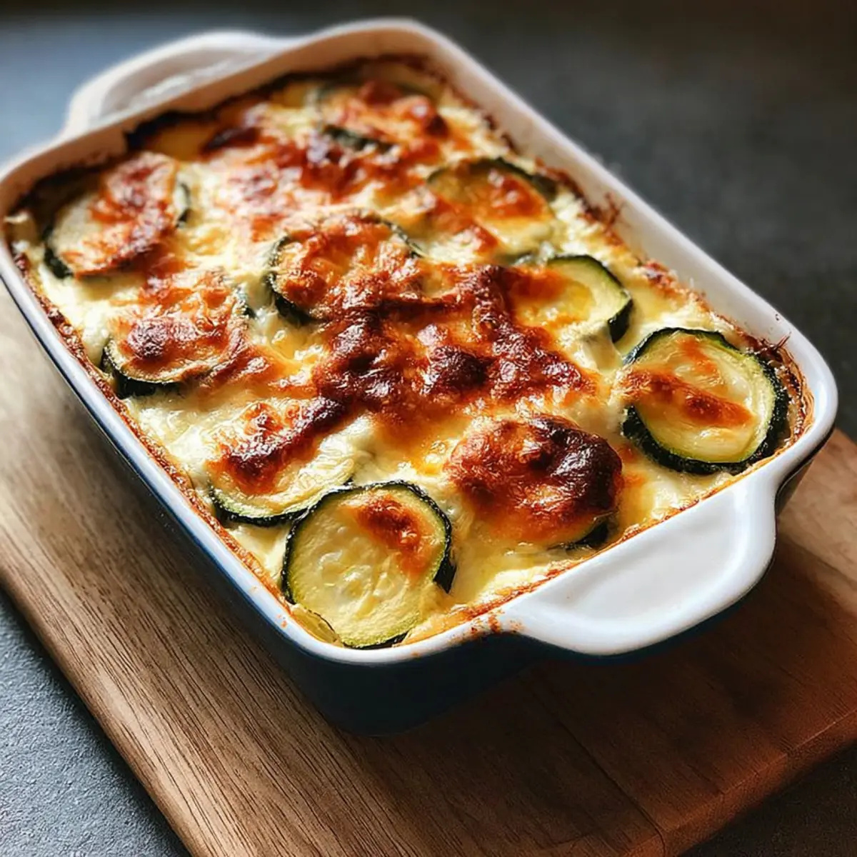 Zucchini Mozzarella Gratin